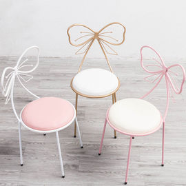 Butterfly Back Modern Velvet Dining Chairs For Makeup High Temperature Painting