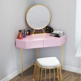 Colorful Small Corner Modern Wood Dresser Bedroom Use LED Mirror