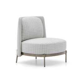 Stylish Living Room Sofa Set Fabric Tape Curved Shell Backrest Without Armrest