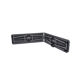 6 Foot Black Portable Folding Bench Rustproof PE Rattan Easy To Storage