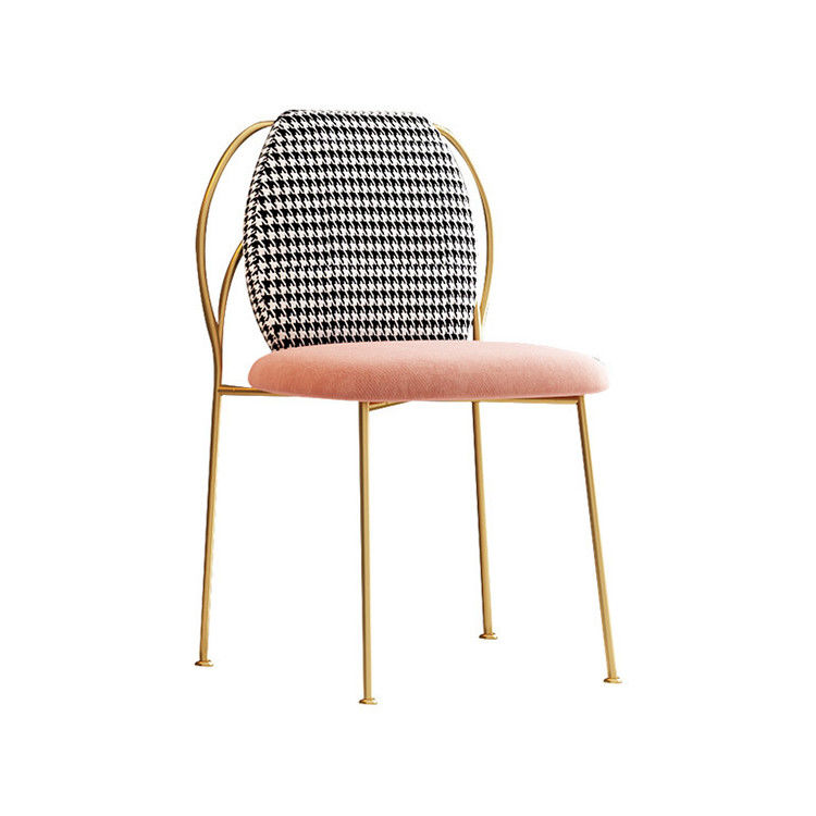 Luxury Nordic Upholstered Dining Chairs , Post Modern Round Dining Chairs